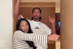 這是又懷上了？庫(kù)里妹夫達(dá)米安-李和妻子自拍跳舞