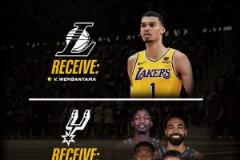 簡直白日做夢！美媒：湖人可用八村+文總+電風(fēng)扇+克內(nèi)克特+一首輪，去換文班